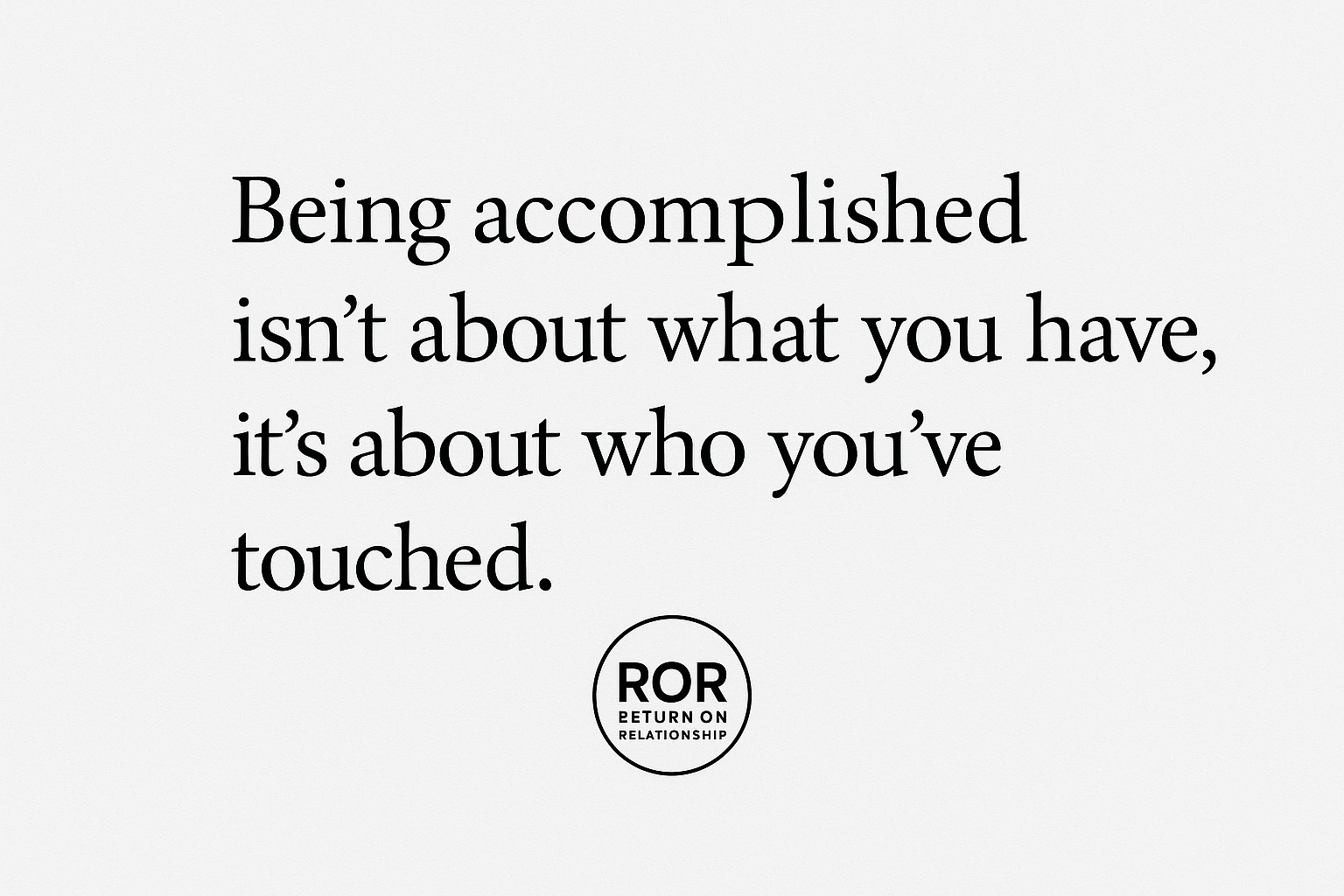 Redefining What It Means to Be “Accomplished”
