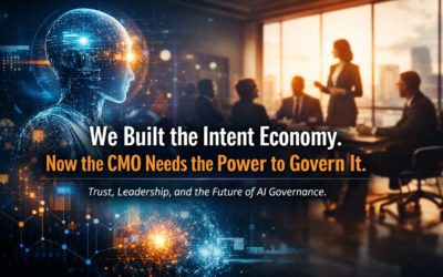 We Built the Intent Economy… Now the CMO Needs the Power to Govern It.